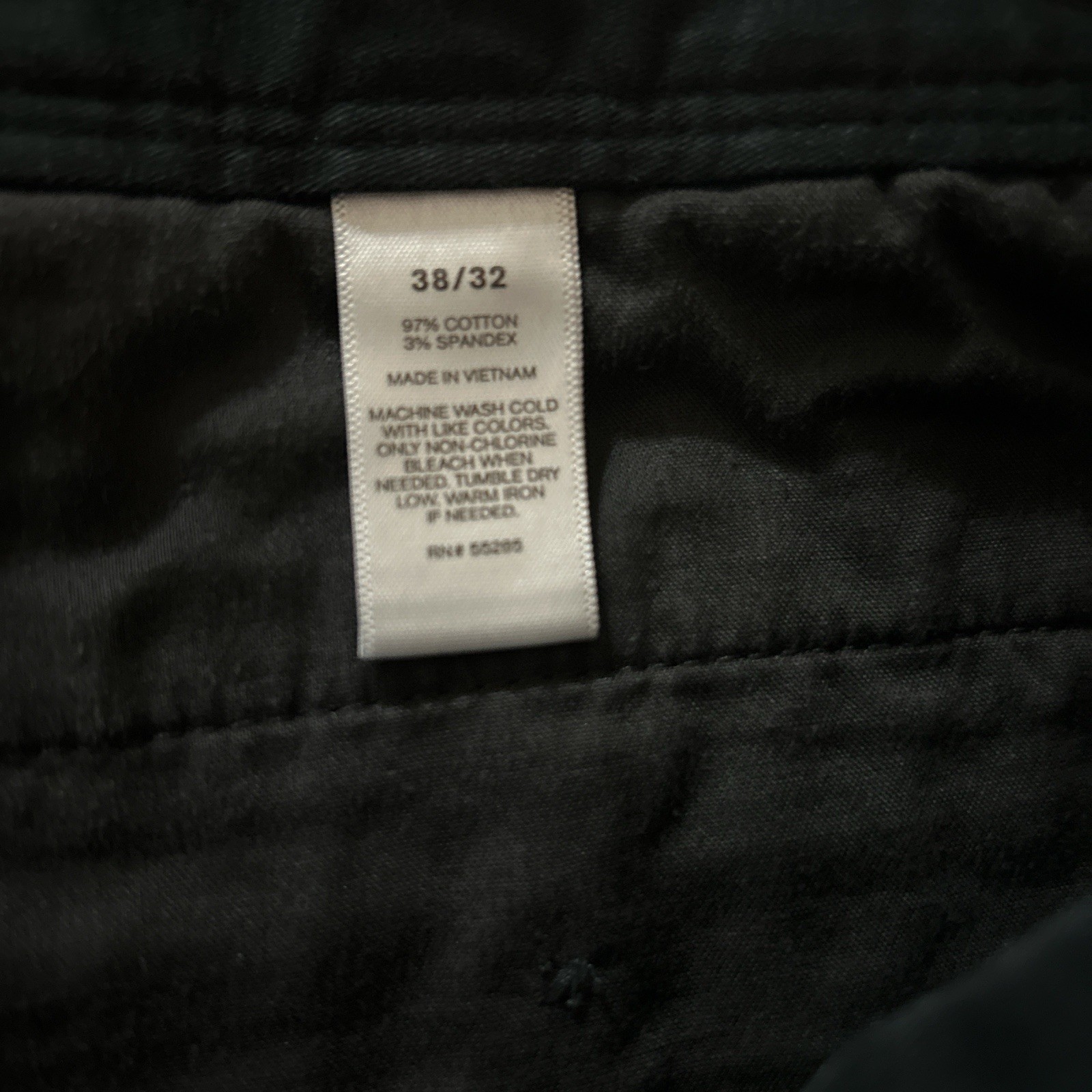 Express Slim Men’s Black Denim Skinny Jeans 38W Stretch 5-Pocket Flat Front