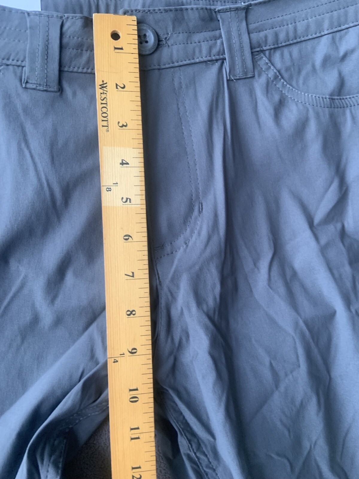 Eddie Bauer Rainier Capri Pants Womens Sz 8 Gray NWT UPF 50+ Outdoors Hiking