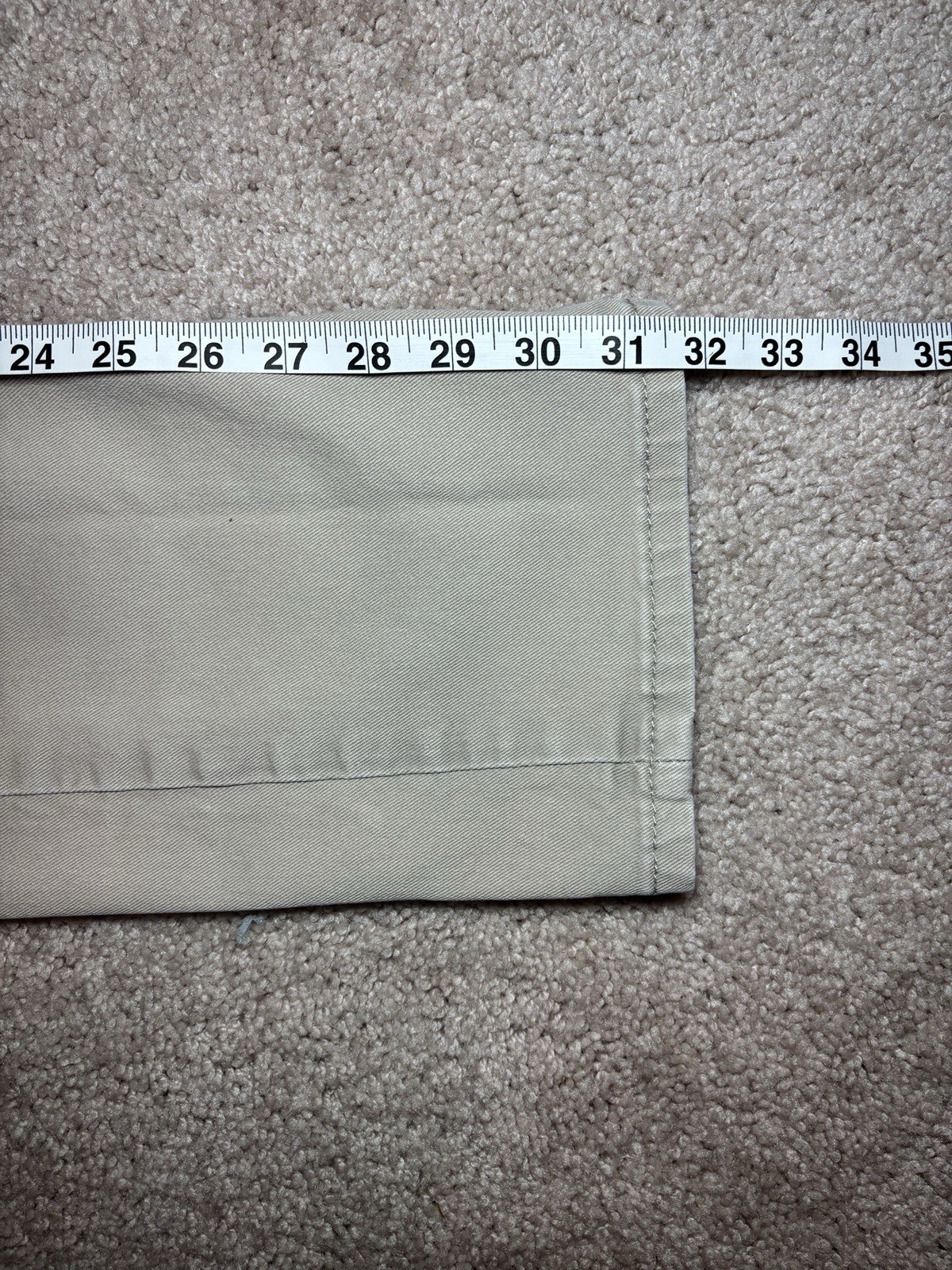 Levi’s 513 Slim Straight Jeans Men’s 31×32 Distressed Khaki Beige