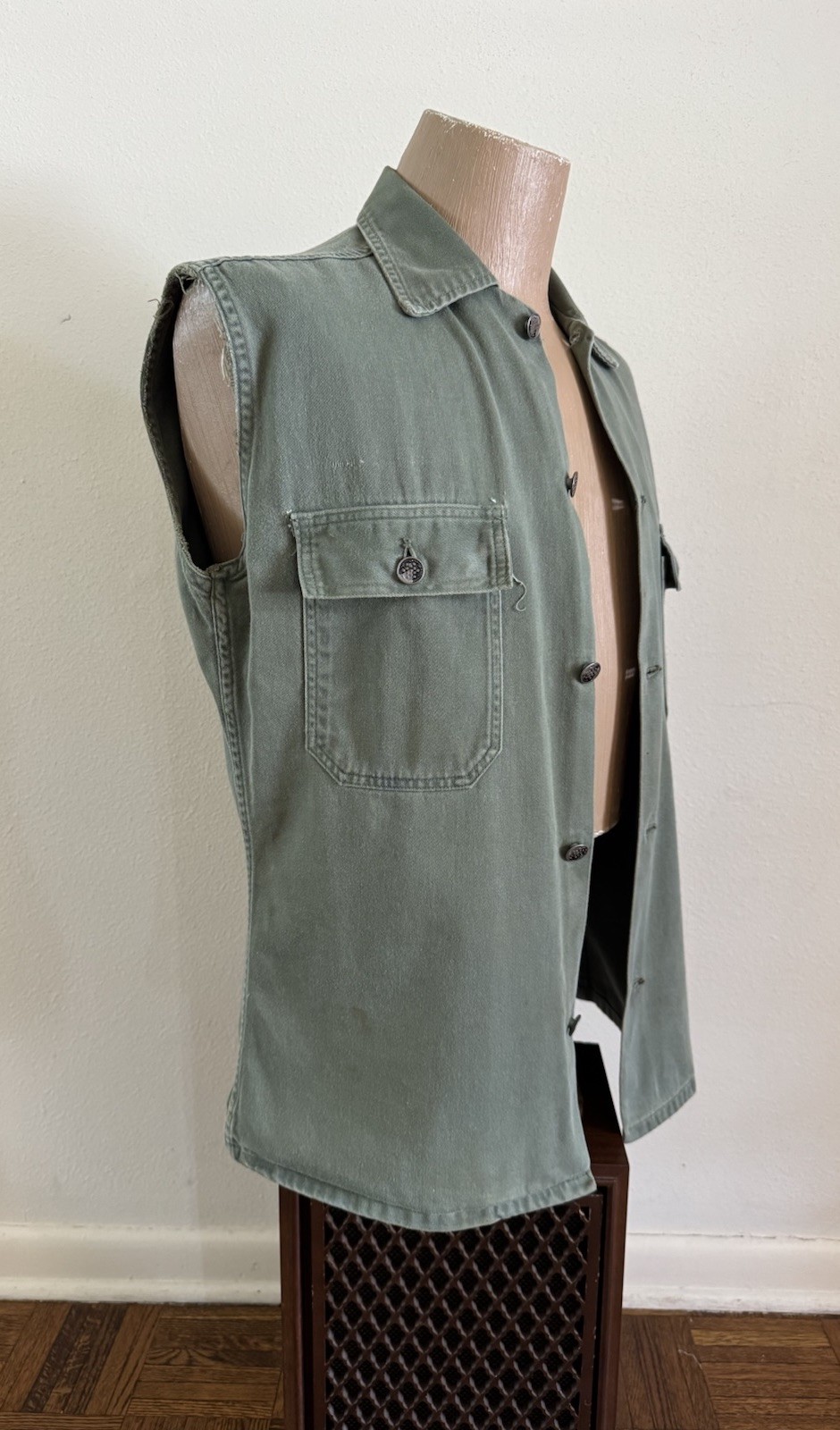 1950s Vtg Korean War US Army 13 Star Utility Shirt Military Punk Rock Skate 50s