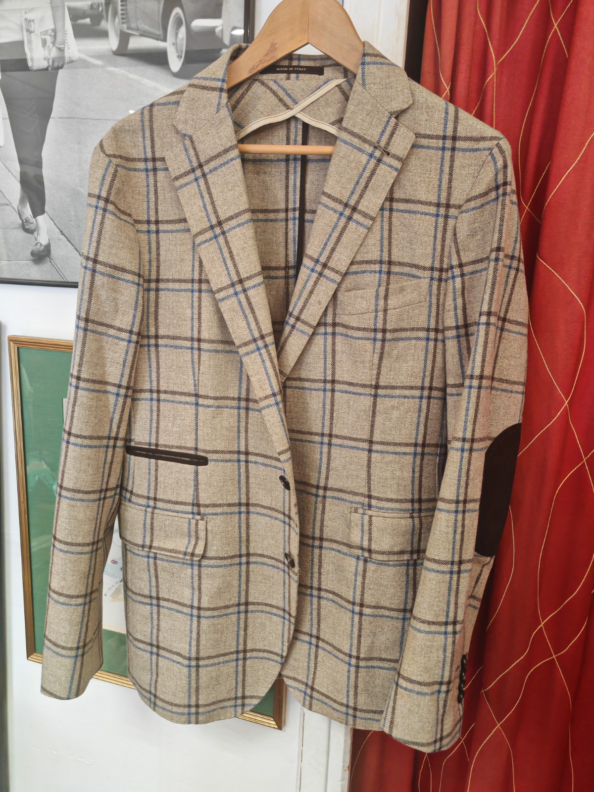TAGLIATORE 700€ Men’s Blazer Jacket Virgin Wool Size EU52 ( L ) Made in Italy