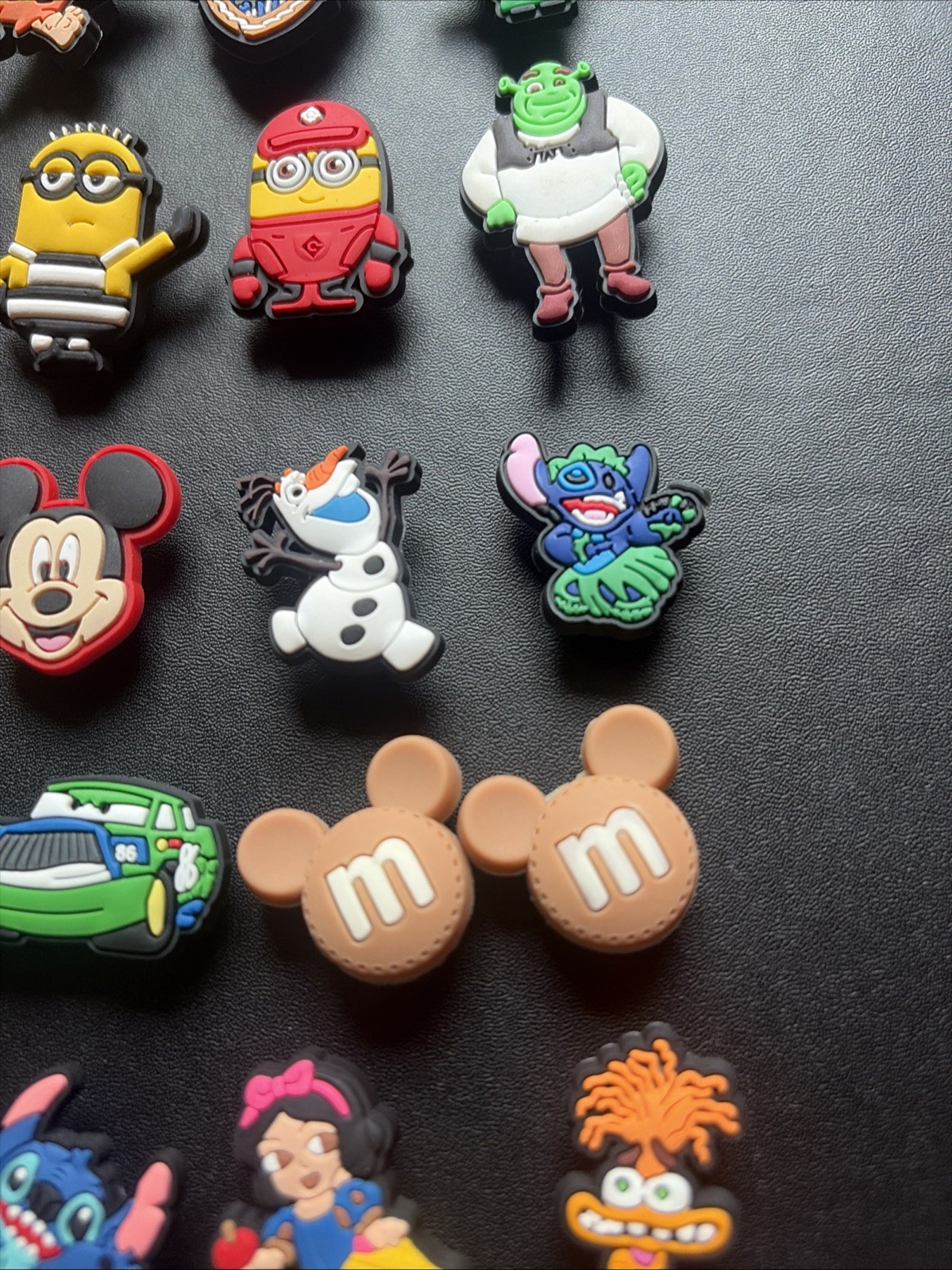 Lot of 24 Assorted Disney Universal Characters Croc Jibbitz Shoe Charms As Shown