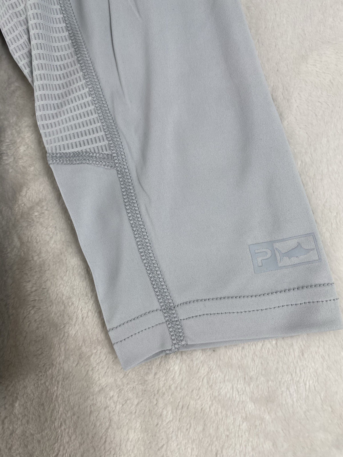 Lot of 3 Pelagic Hoodie Hooded Sun Shirt Large Gray Vaportek UPF 50 Fishing