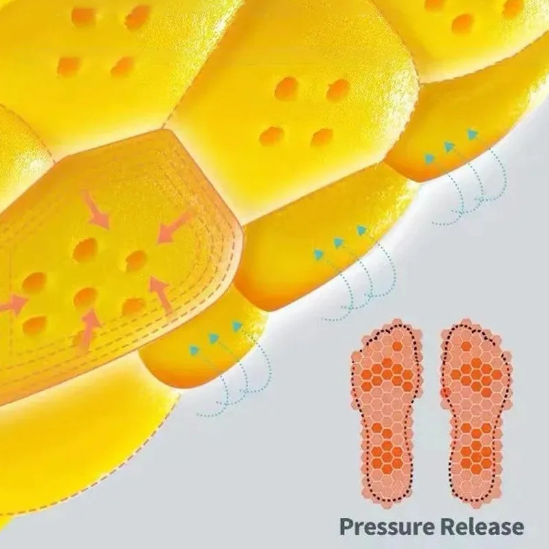 4D Sport Insole Super Soft Shoes Sole Pads for Feet Shock Absorption Baskets Sho