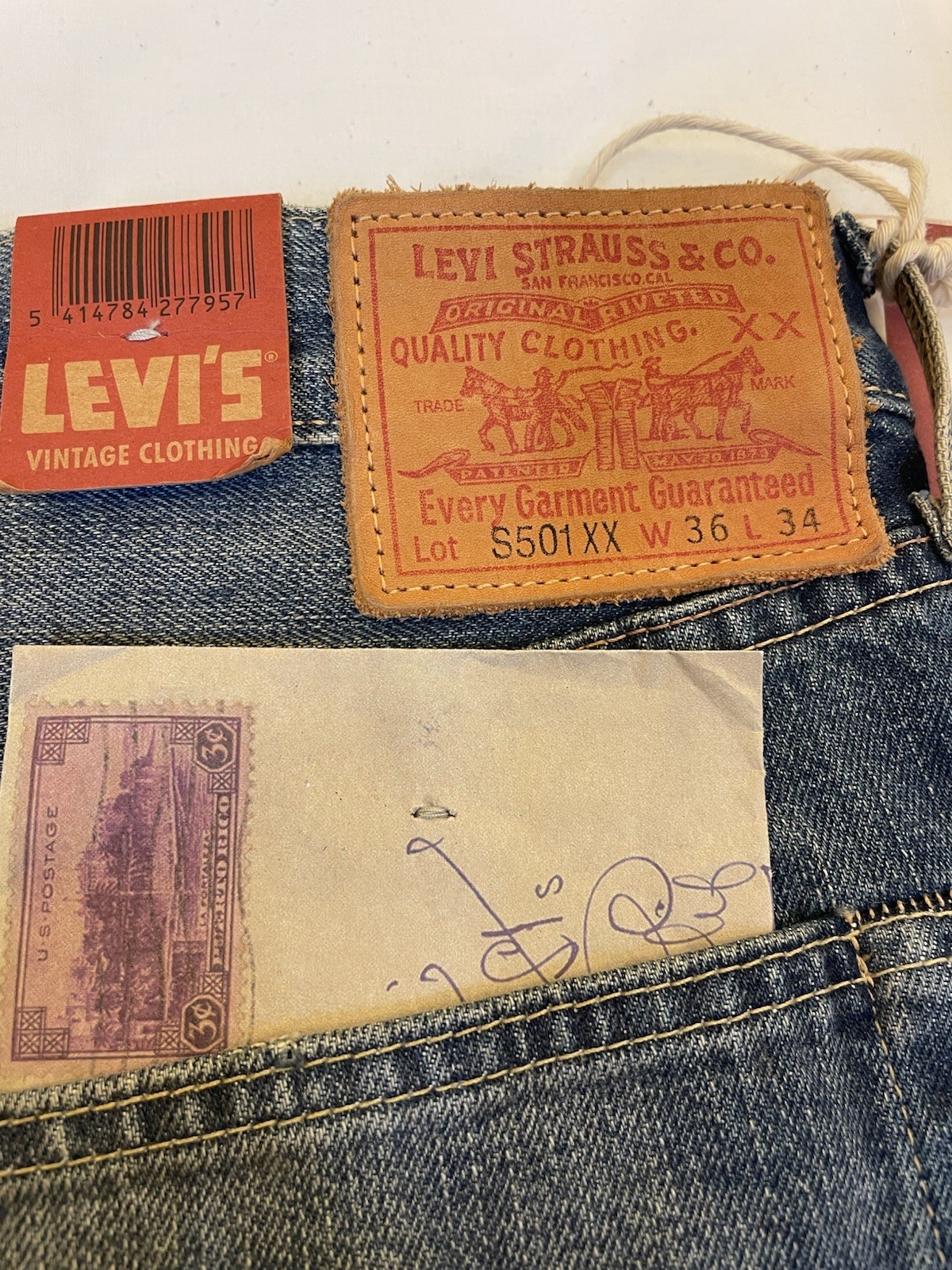 Levi’s LVC 1944 WWII Selvedge Denim – W36 L34