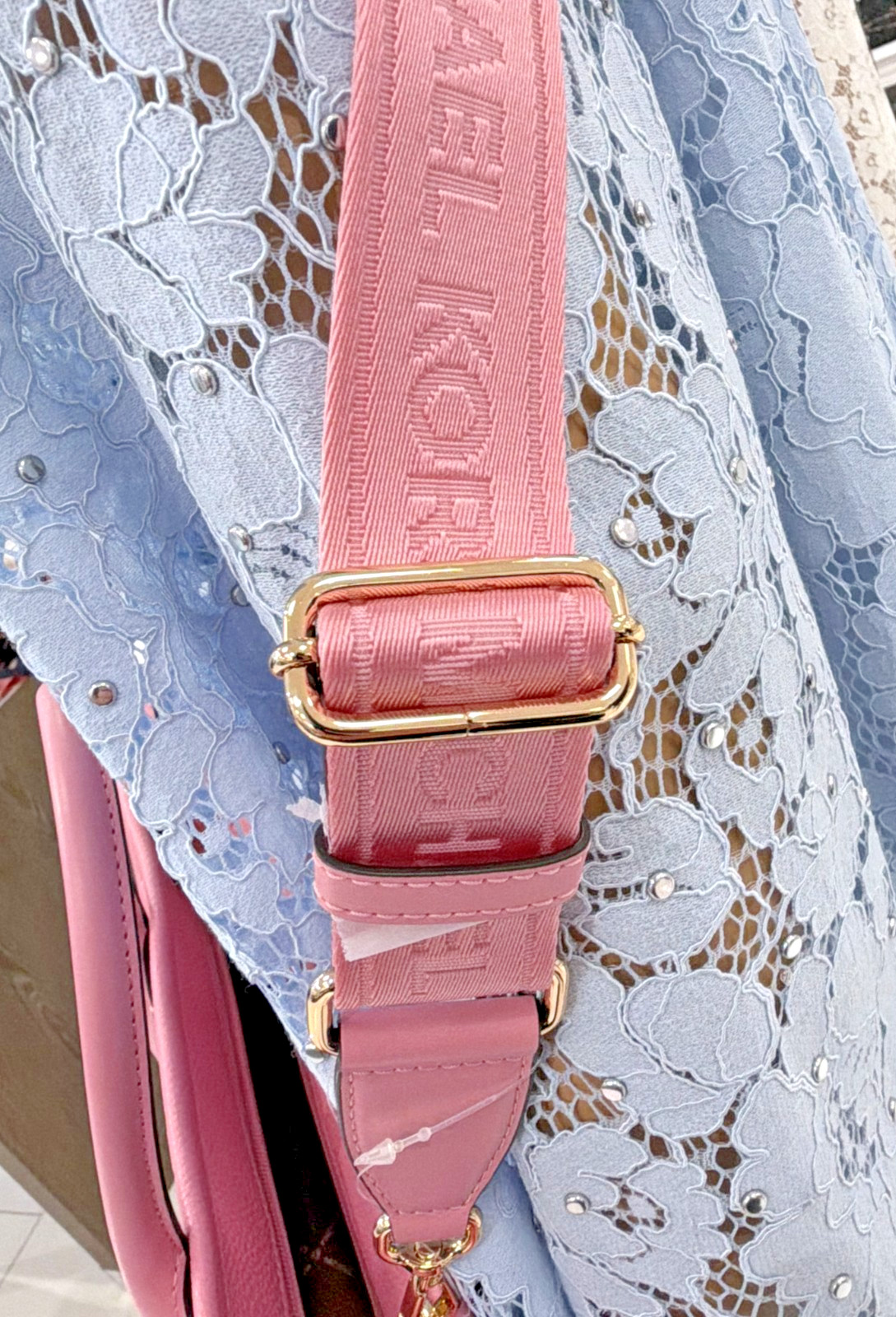 Michael Kors Mirella Medium Top Zip Satchel Powder Pink Carnation