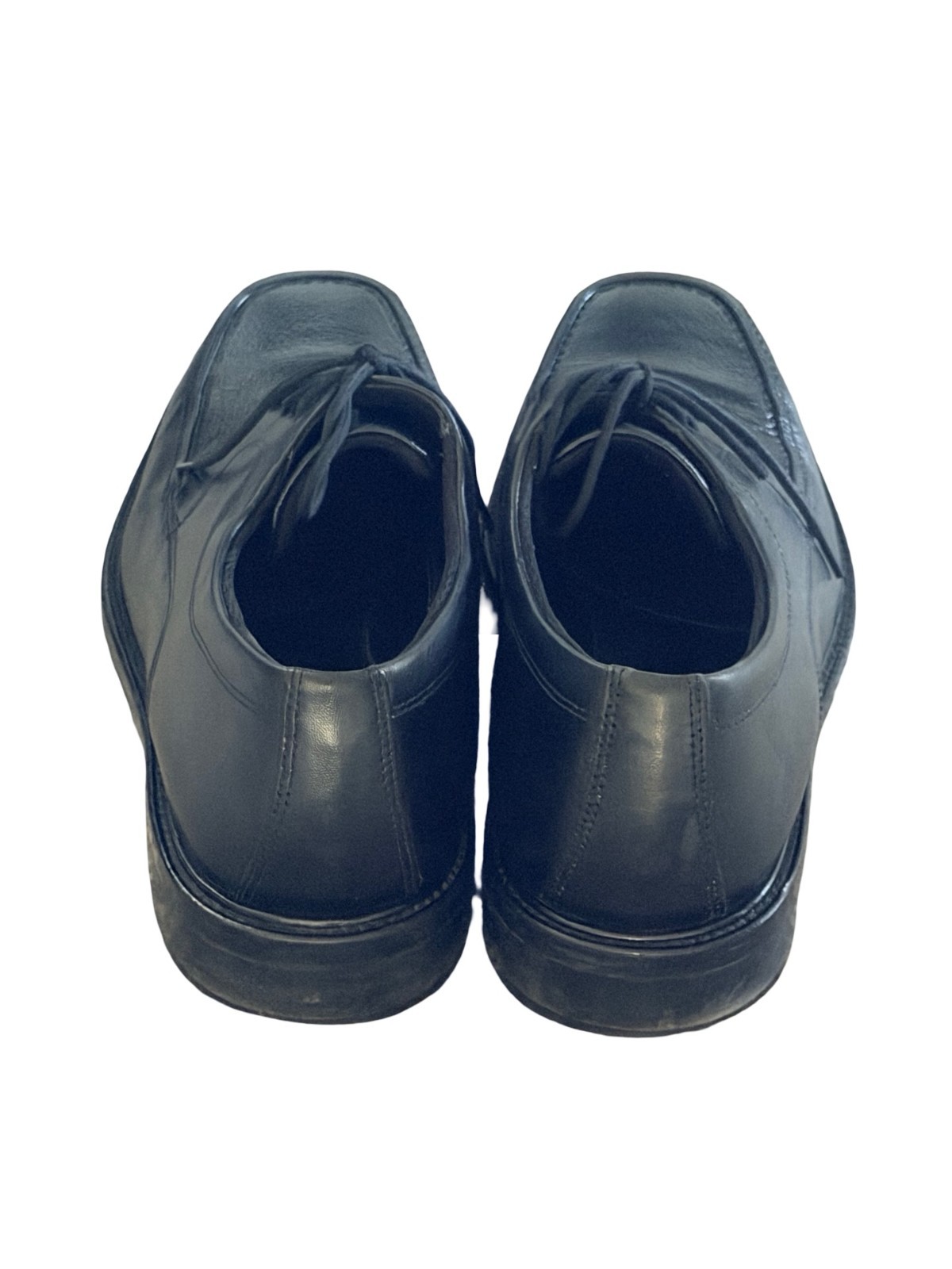Bostonian First Flex Square Toe Oxford Black Leather Dress Shoes Men’s Size 10.5