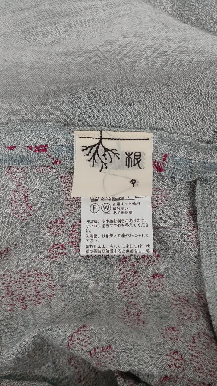 Gungendo Fruit Ice Embroidery Tunic Women’s Vintage Cotton Size Free