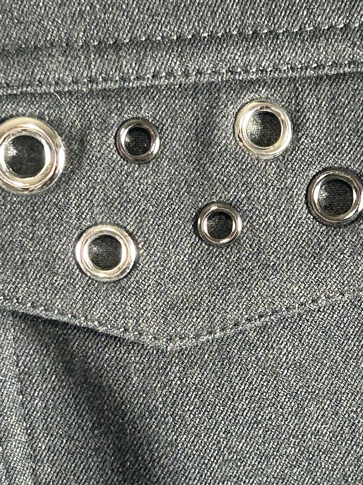 St John Sport Blazer Jacket By Marie Gray Charcoal Gray With Grommets Size Sm