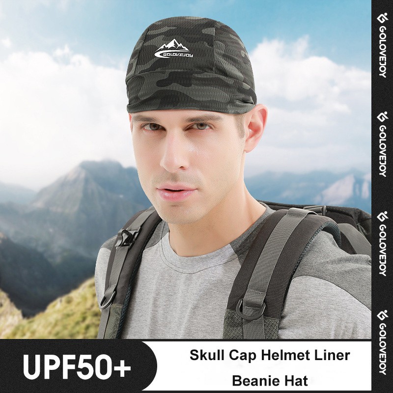 Skull Cap Helmet Liner Sweat Wicking Cycling Cap Beanie Hat Running Cap Headwear
