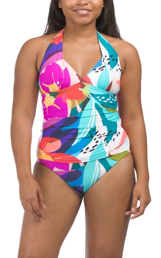LA-BLANCA Women Swim Tankini Hipster 2 Pcs Set 6 8 12 14 16 Eclectic Shore