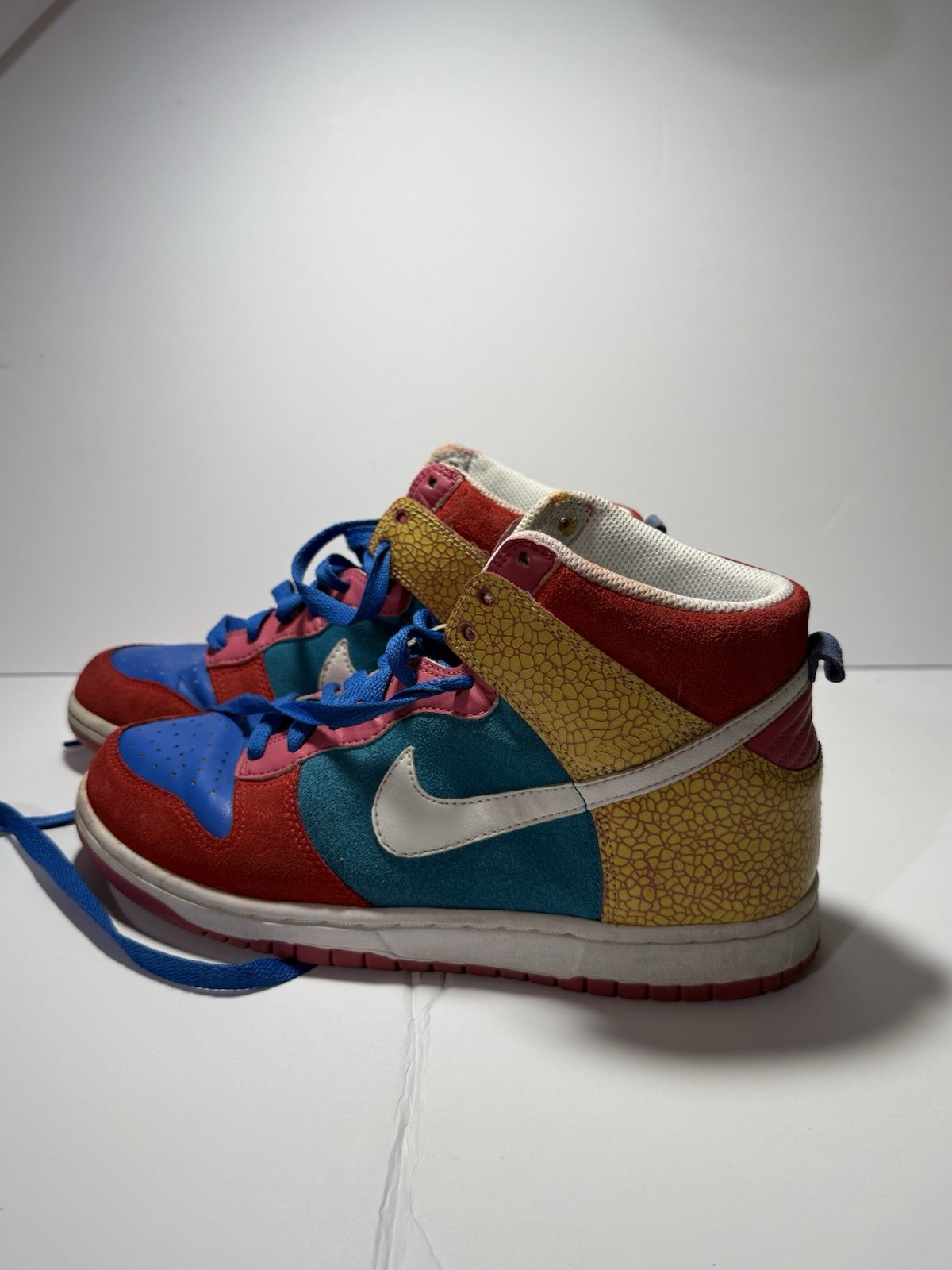 Nike 6.0 Dunk High Multicolor Elephant Print 2009 Women 9 Vintage Skate Rare