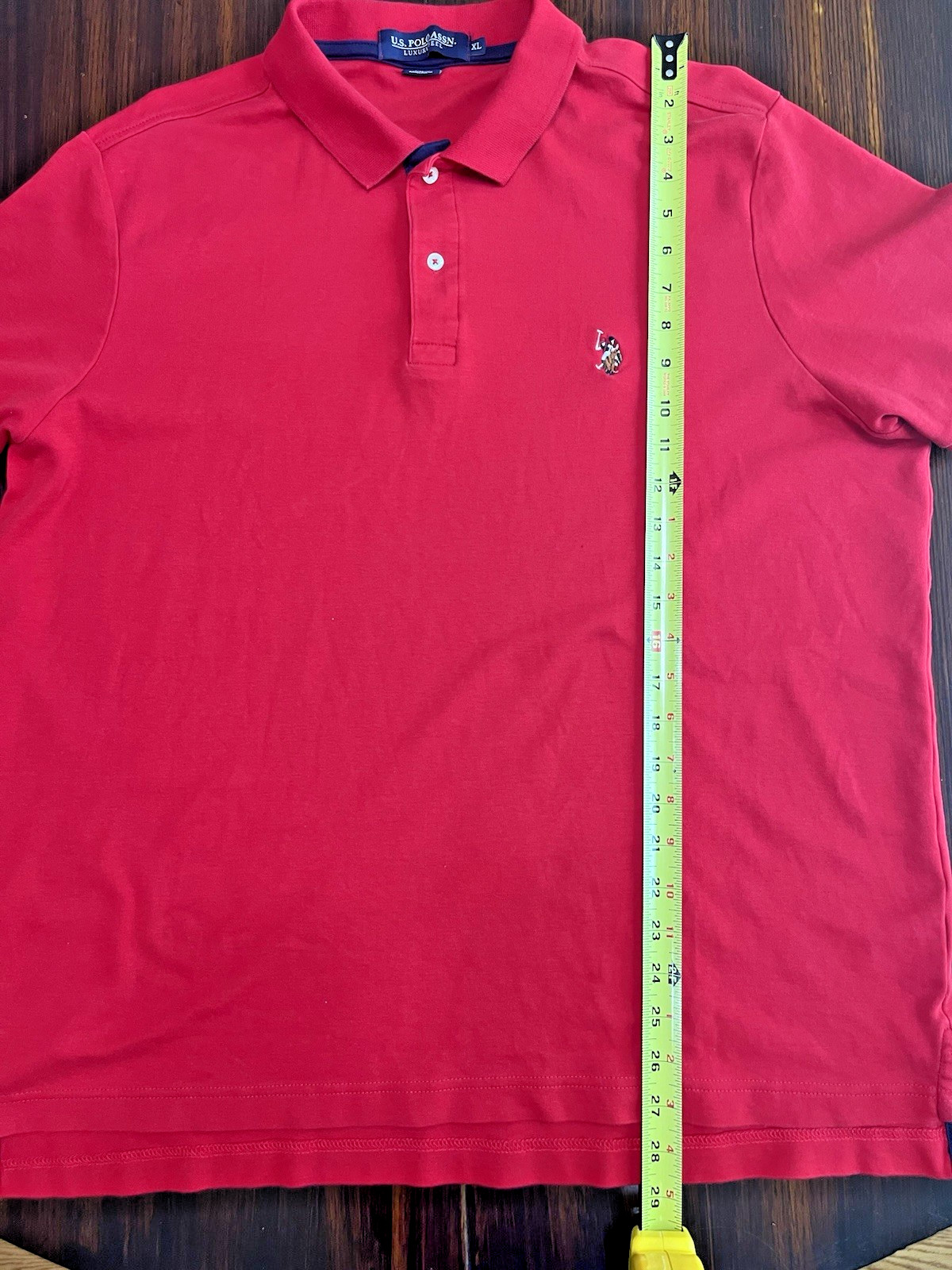 US Polo Assn Golf Luxury Polo Short Sleeve Shirt Men’s XLarge Red 11C448 Cotton