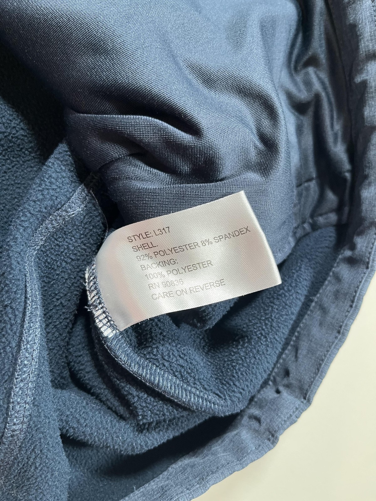 Port Authority Jacket Womens XL Blue Heather Soft Shell Full Zip Pockets L317