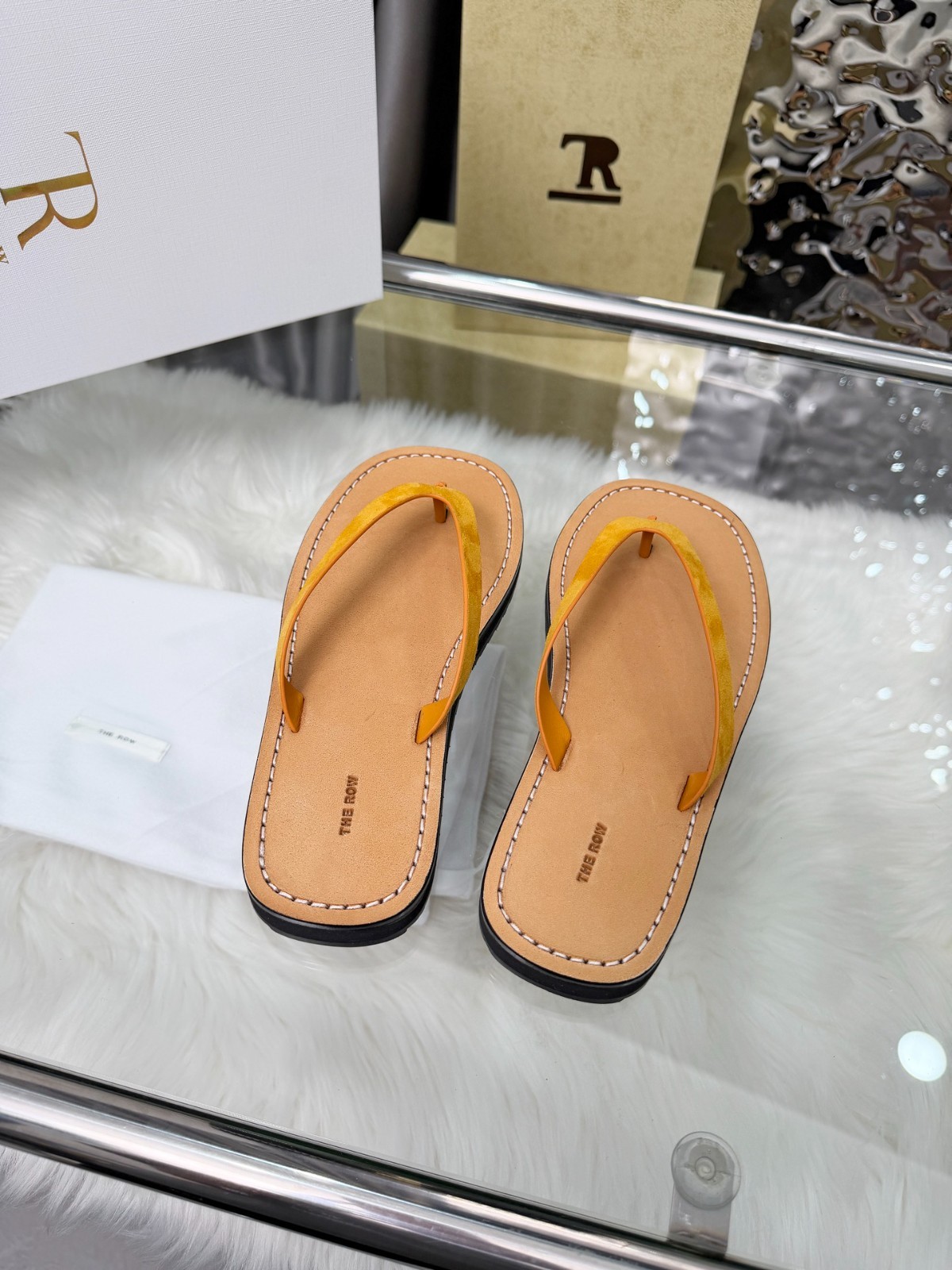 The Row Spring/Summer New Arrivals: Women’s Brown Flip-Flops — Size 38