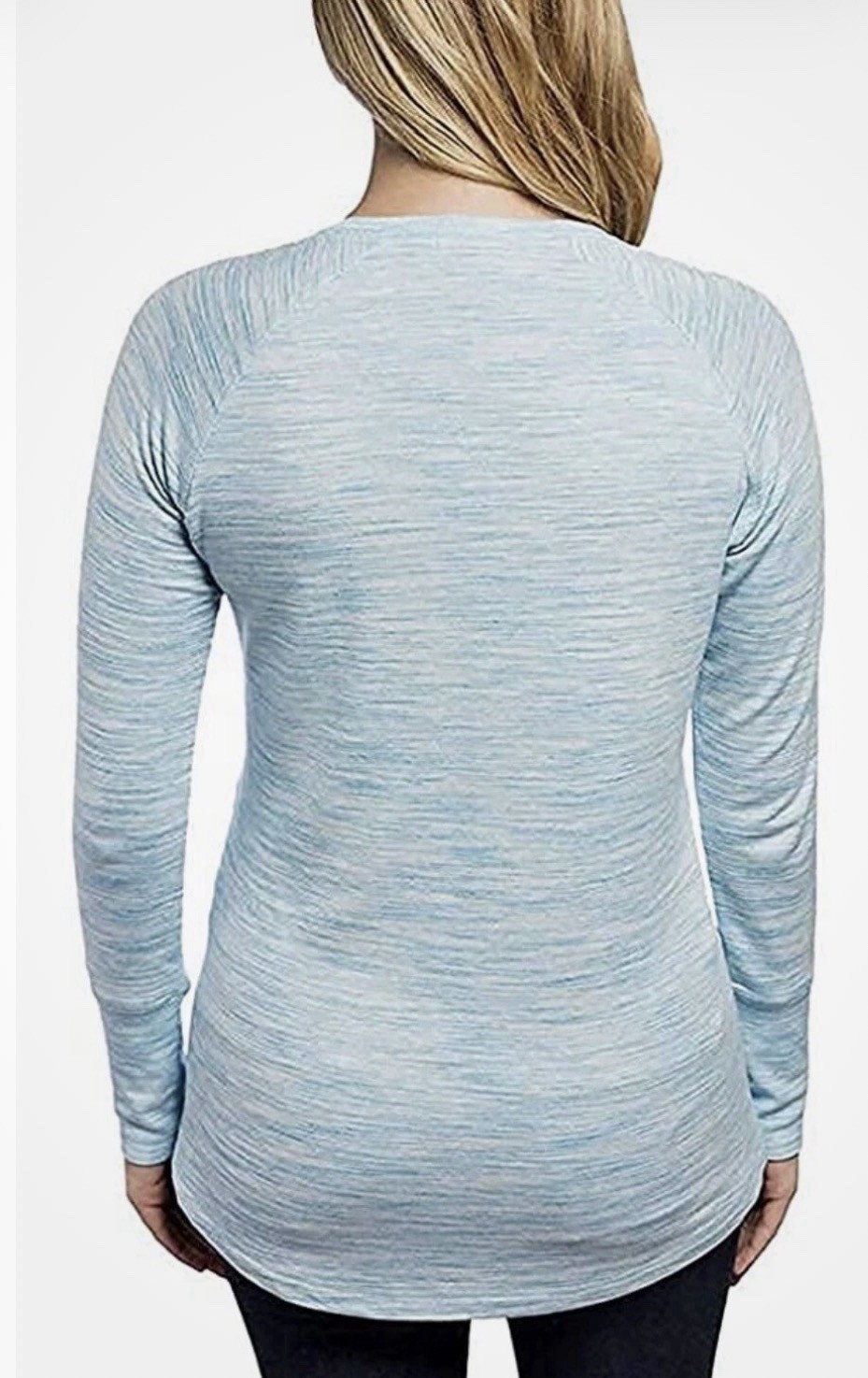 CHAMPION WOMEN’S HIGH LOW HEMLINE CREW SWEATER SHIRT(BLUE JEWEL XL)NWT