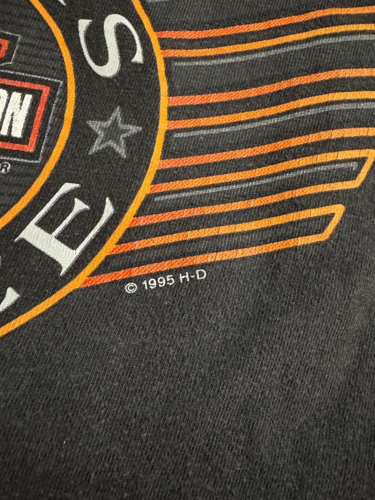 Medium Vintage 90s Harley Davidson Graphic T Shirt Eagle USA Motorcycle Biker