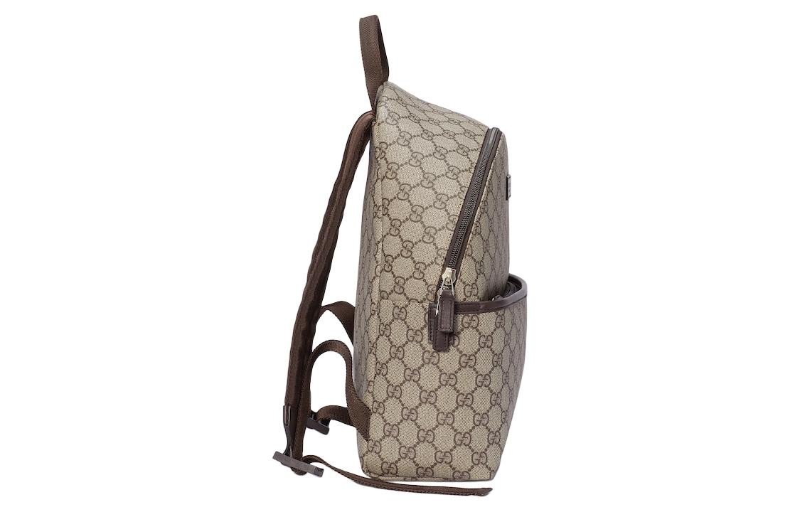 GUCCI Logo Patch Zip Up Backpack 9.8 x 4.3 x 12.6 in