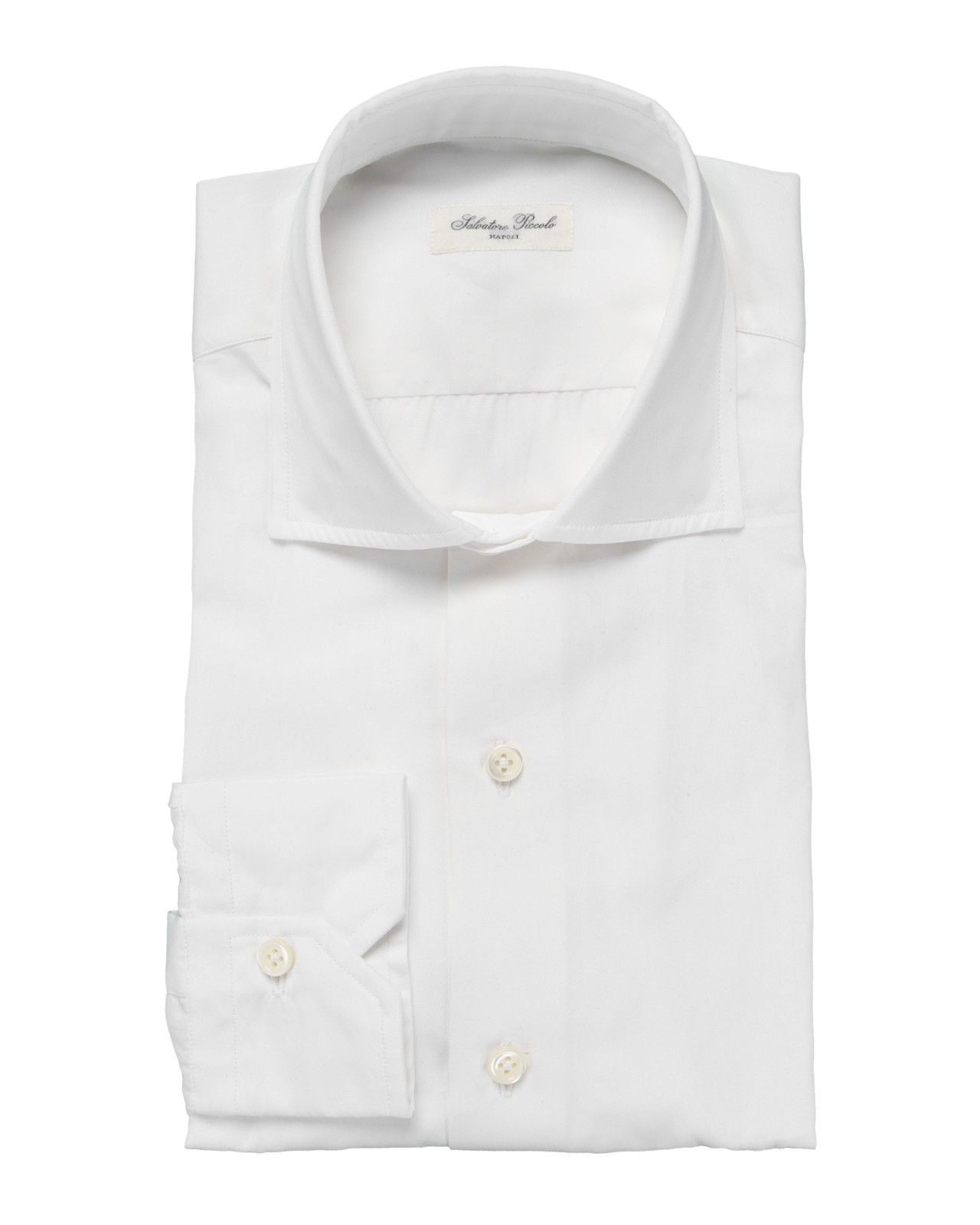 NWT SALVATORE PICCOLO DRESS SHIRT Napoli cotton handmade luxury Italy 39 15 1/2