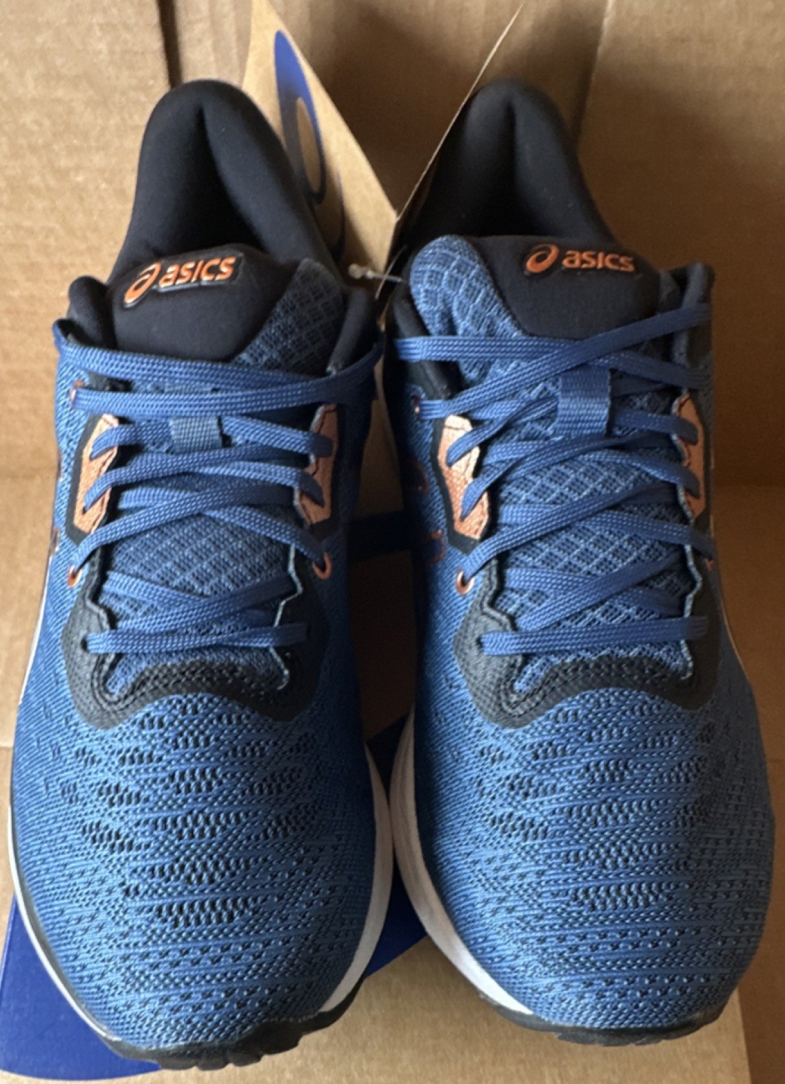 ASICS Ezeride Men’s Low Top Lace-Up Running Sneakers Blue/Bronze 1011B788-400 s9