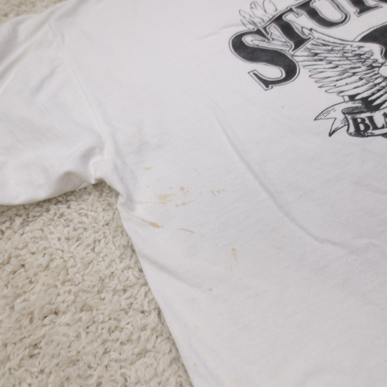 VINTAGE Sturgis Shirt Mens 2XL XXL White Motorcycle Biker Rally Eagle 90s USA