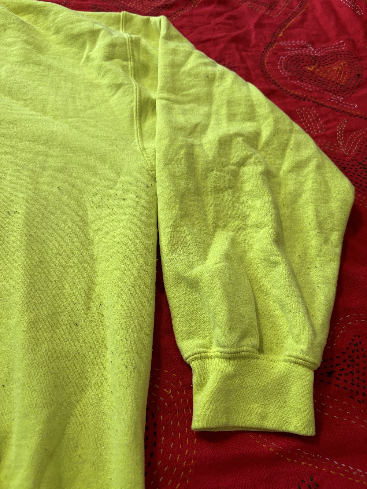 Ladies? We Got This Yellow Graphic Sweatshirt Street Casual Hoodie. Size X-large