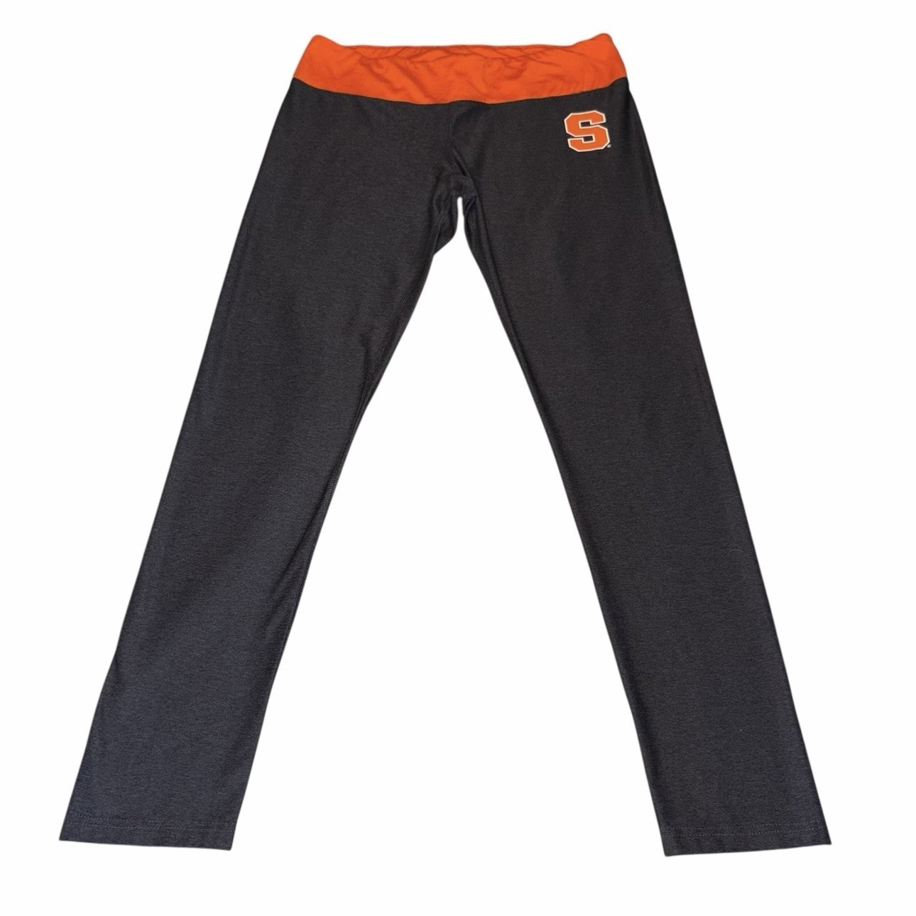 Colosseum Syracuse Orange Charcoal Gray Athleisure Leggings L