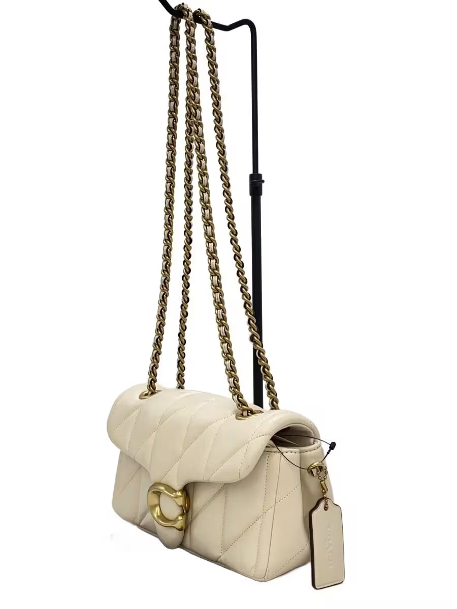 COACH Shoulder Bag Leather WHT Solid CP149 from Japan