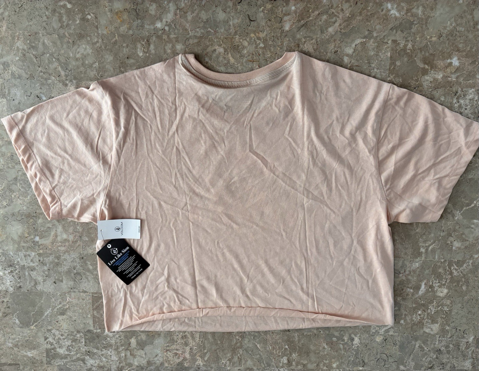 Volcom Trim The Snails Crop Top Tee NWT