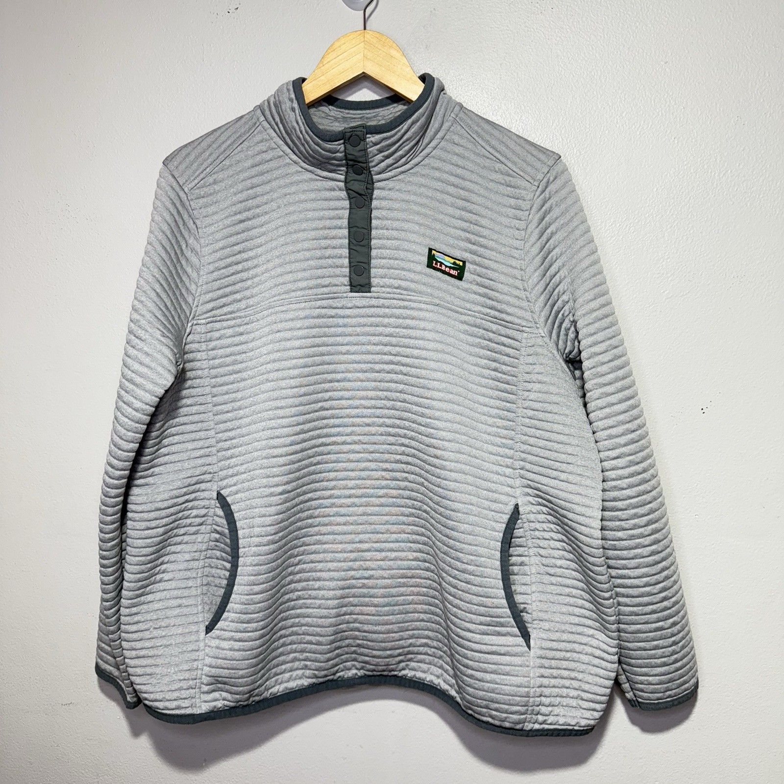 L.L.BEANAirlight Knit Pullover Women’s 2X Quarry Gray Heather Outdoors Casual
