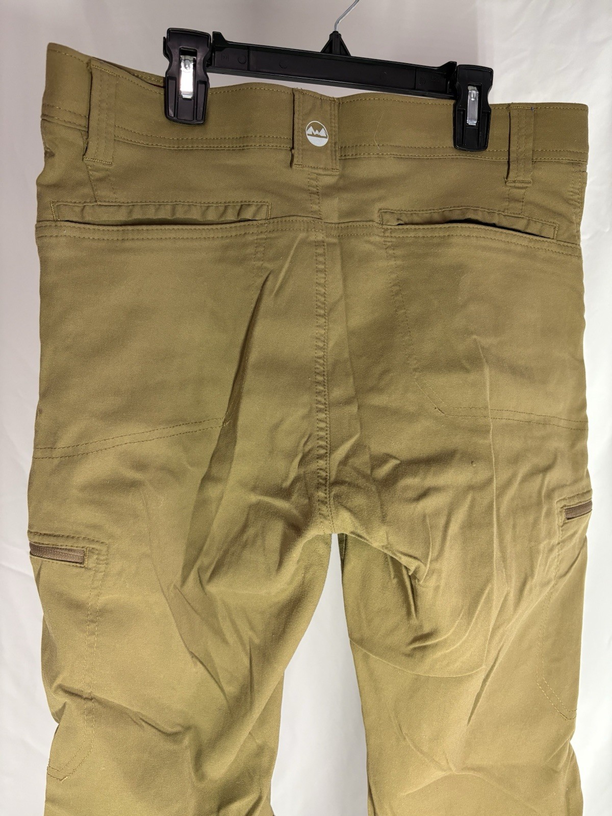 Wrangler Men’s ATG Cargo Pants 32×32 Dark Brown Cotton Pockets