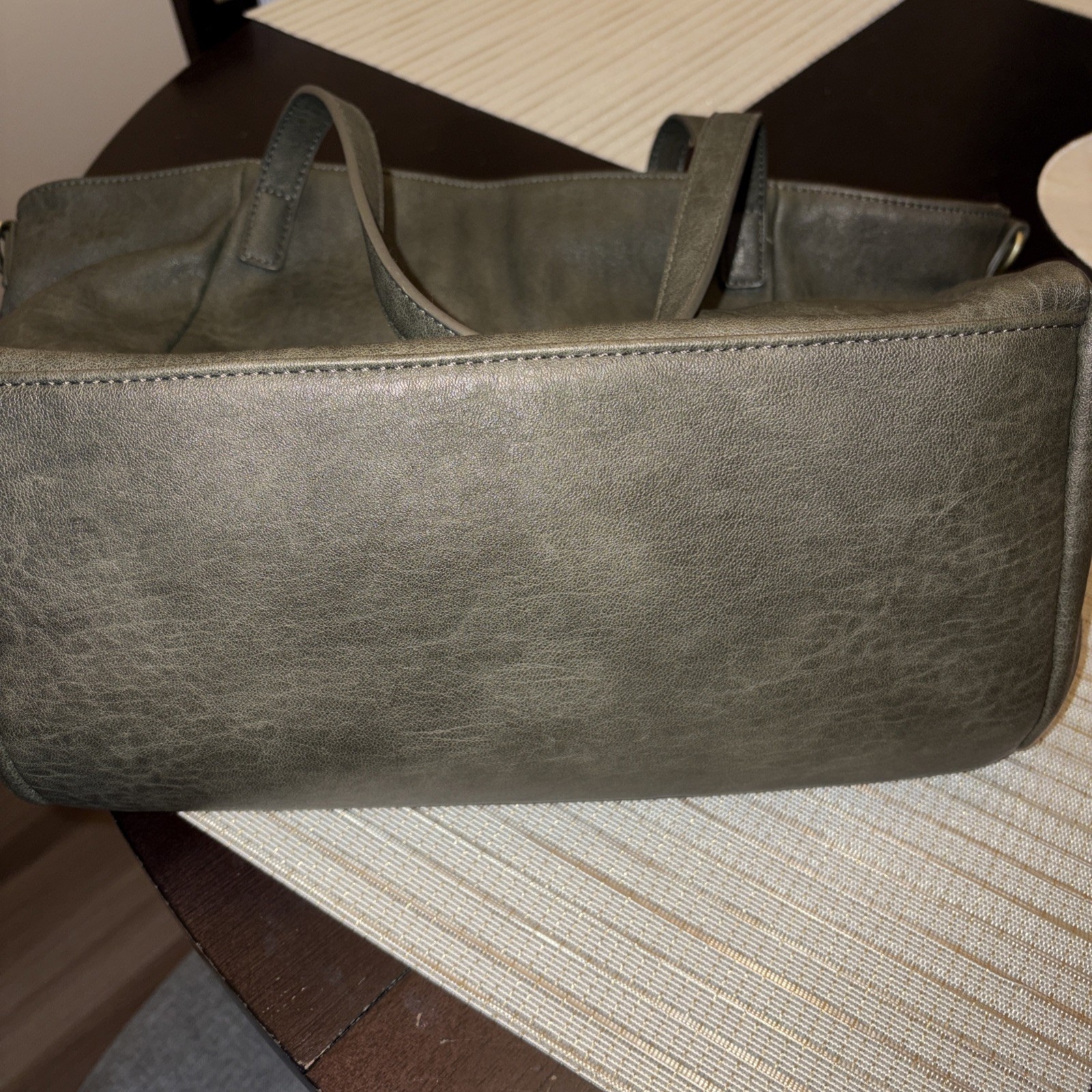 Antik Kraft Vegan Leather Large Purse Brown