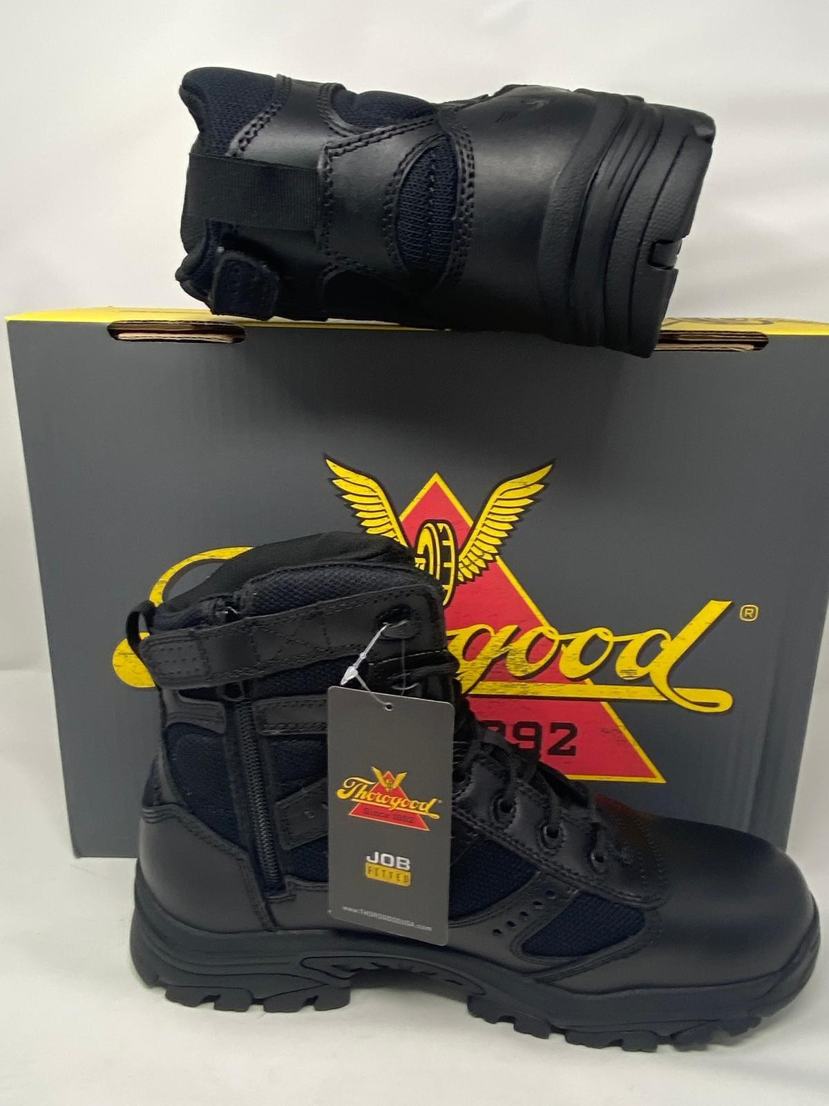 Thorogood 834-6218 Deuce Waterproof 6” Soft Toe, Full Grain Leather, Black