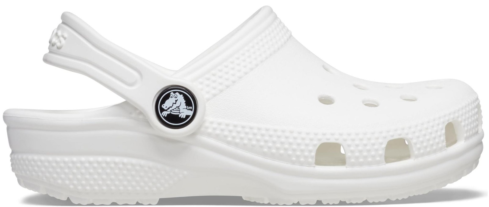 Crocs Kids’ Classic Clogs – White/White