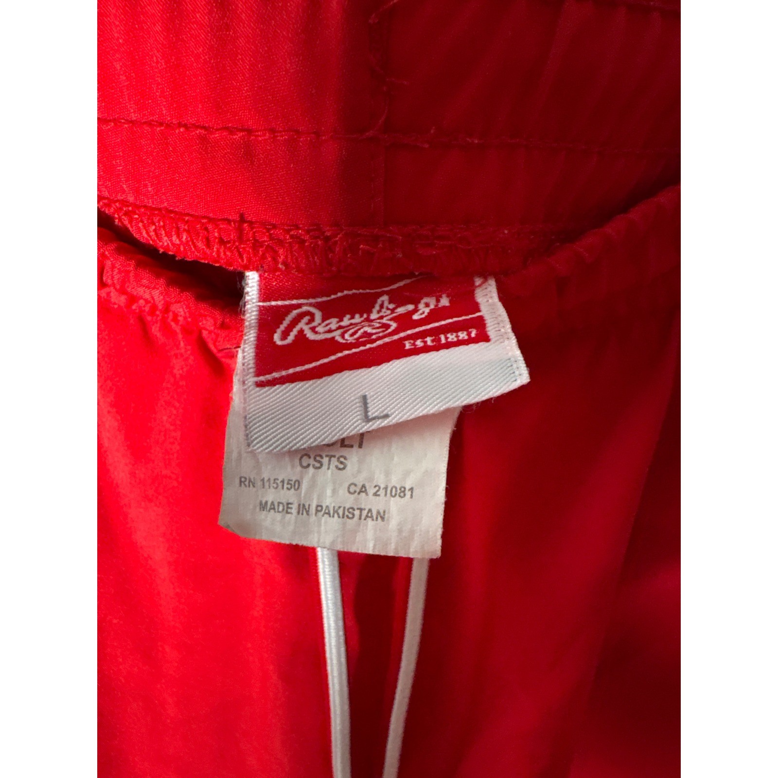 Rawlings Richmond Braves Mens Red Athletic Training Shorts Size L MLB Baseball