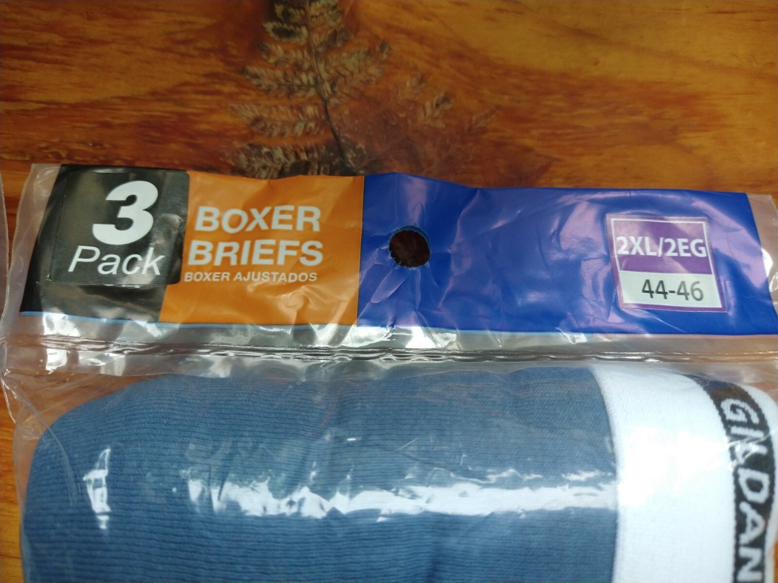 Gildan Boxer Briefs, Two 3-packs (6 pairs), 100% Cotton, Men’s 2XL, 44-46 Waist