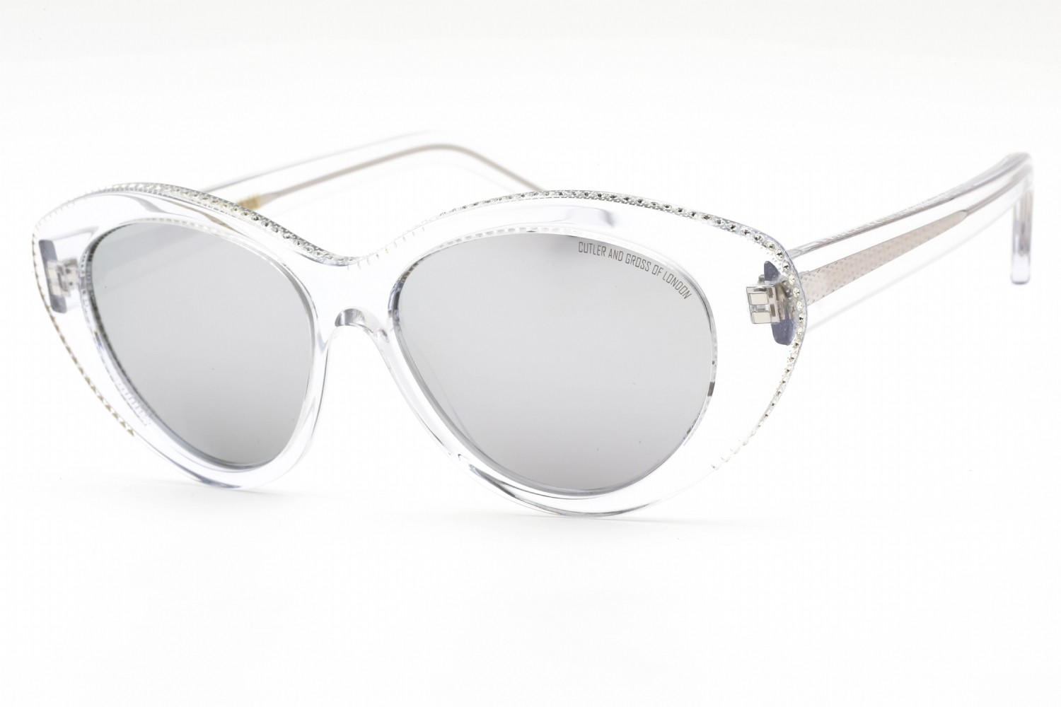 CUTLER AND GROSS CG1286S-002-55 Sunglasses Frame Size 55mm 145mm 15mm CRYSTAL