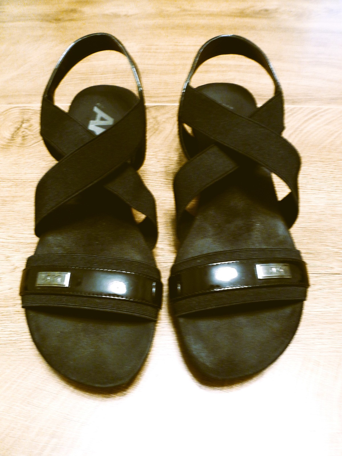 Anne Kline AK Sport Biack Wedge Sandal