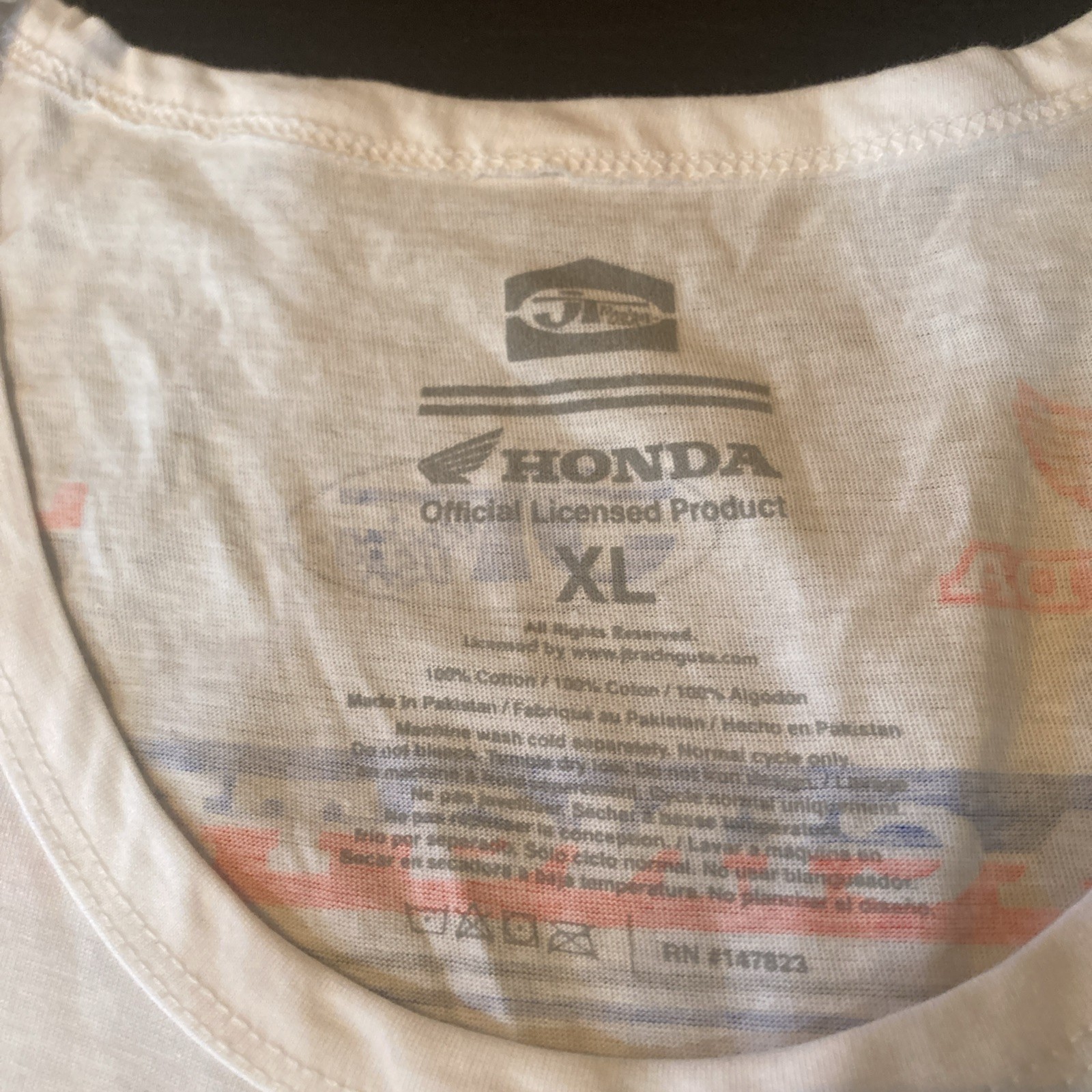 Honda Racing Team, HRC JT Racing Tank Top Shirt – Men’s LARGE – WHITE
