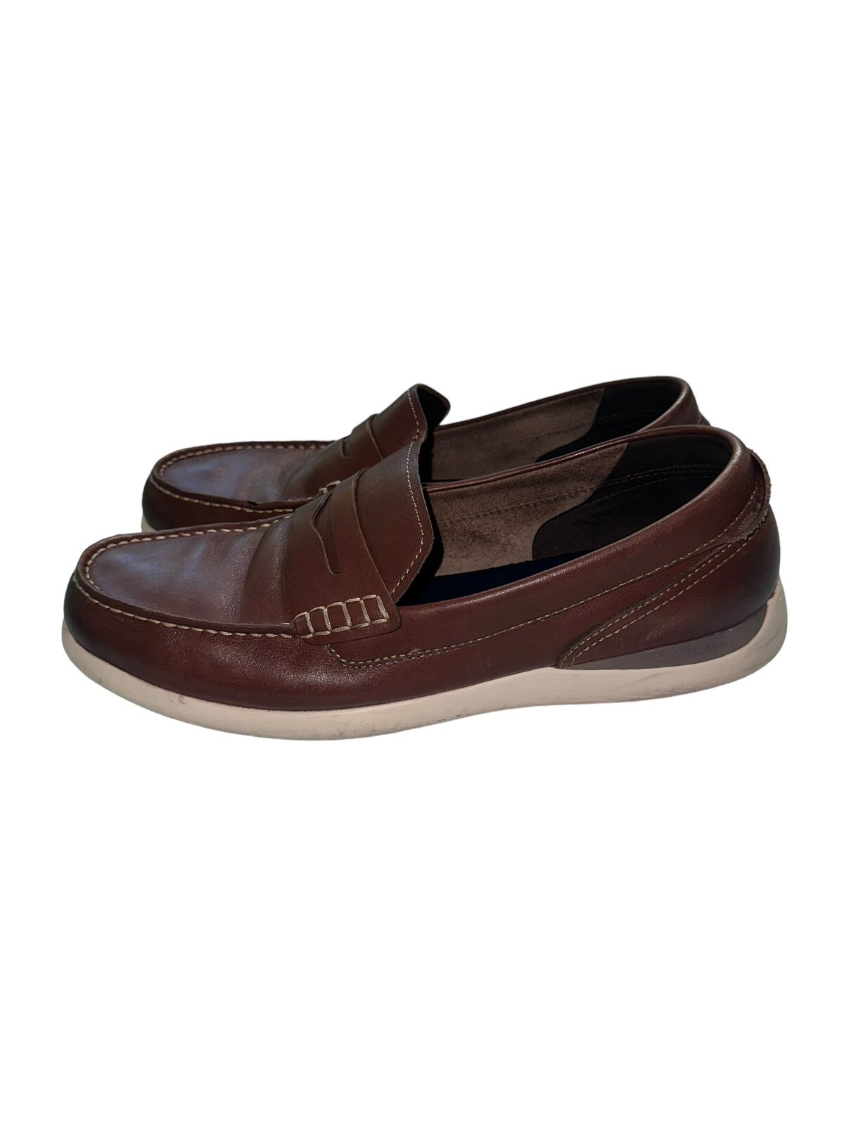Cole Haan Size 12M Grand Atlantic C33028 Brown Penny Loafer Shoes Men