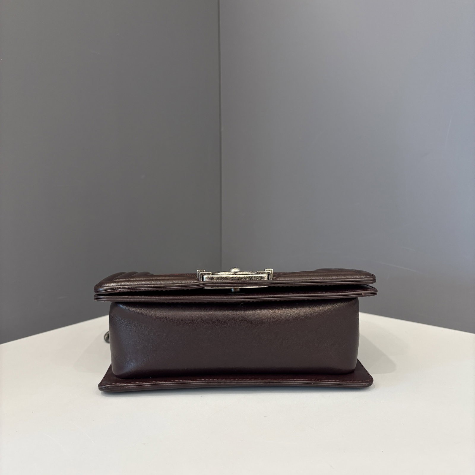 Chanel Mini Boy Flap Burgundy Galuchat Stingray (hs032826g3)
