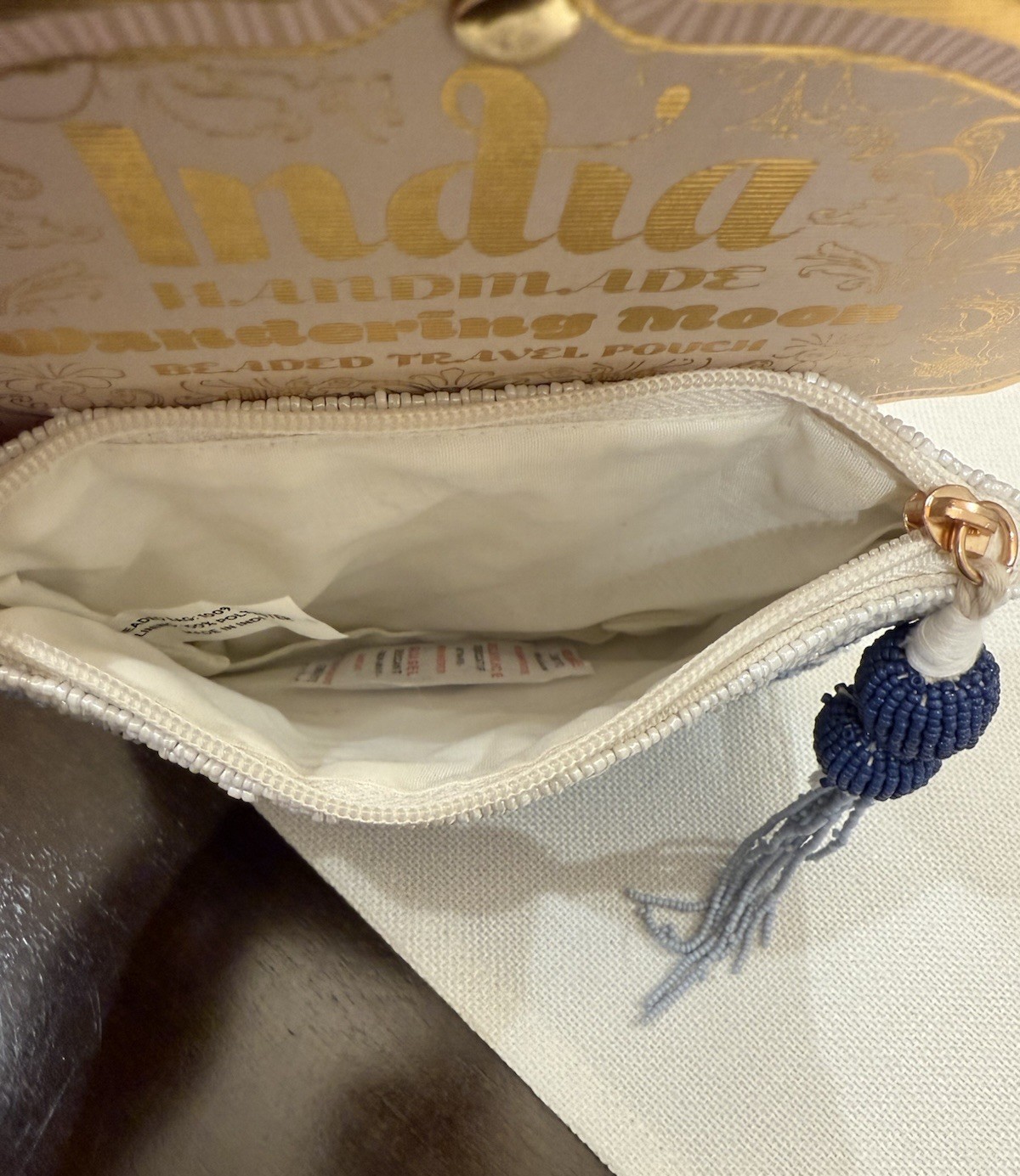 NEW RELEASE Handmade in India Fish/Sardine Beaded Travel Pouch Viral TikTok New