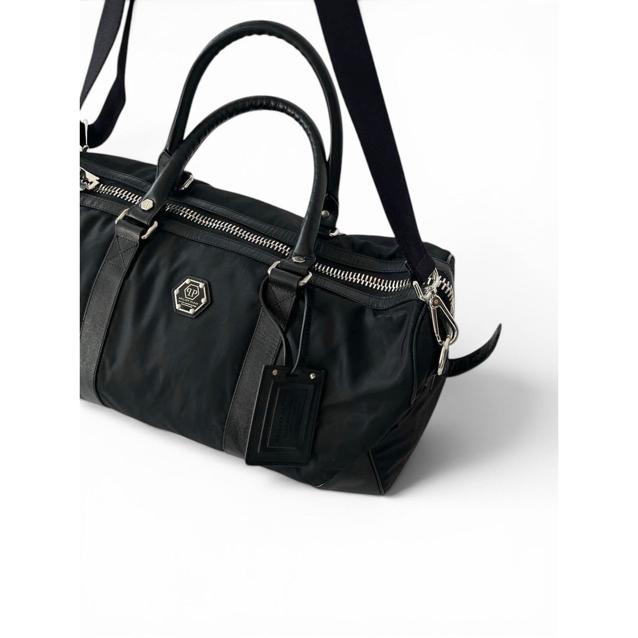 Philipp Plein Limited Edition Black Nylon Duffle Bag Weekender Travel Bag