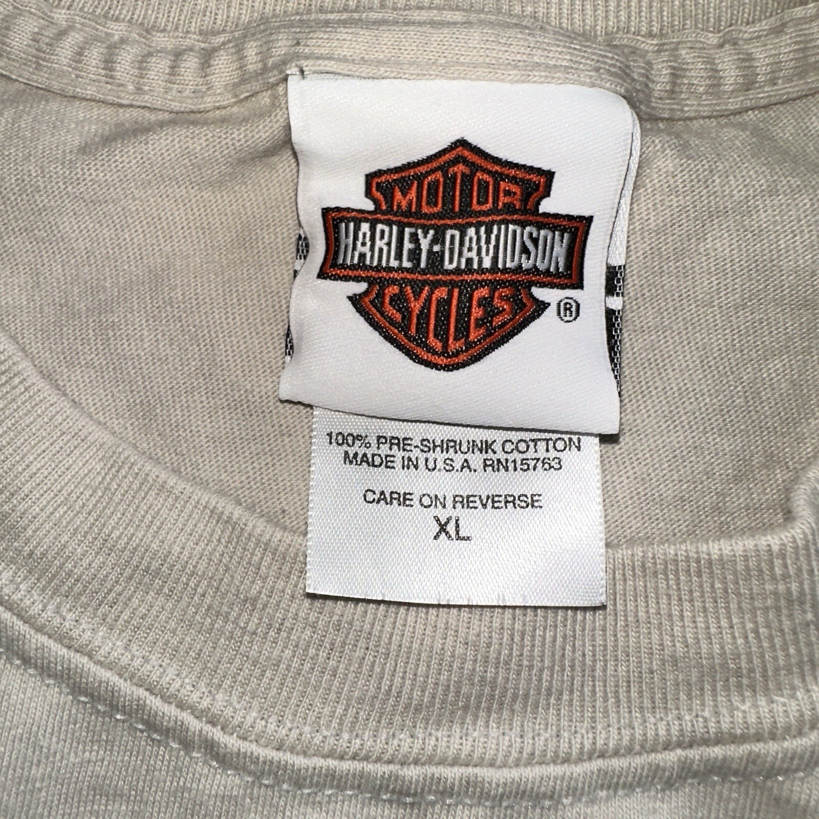 Vtg 2004 Harley Davidson Shirt XL Beefy-T Roeder Racing Sandusky Monroeville OH