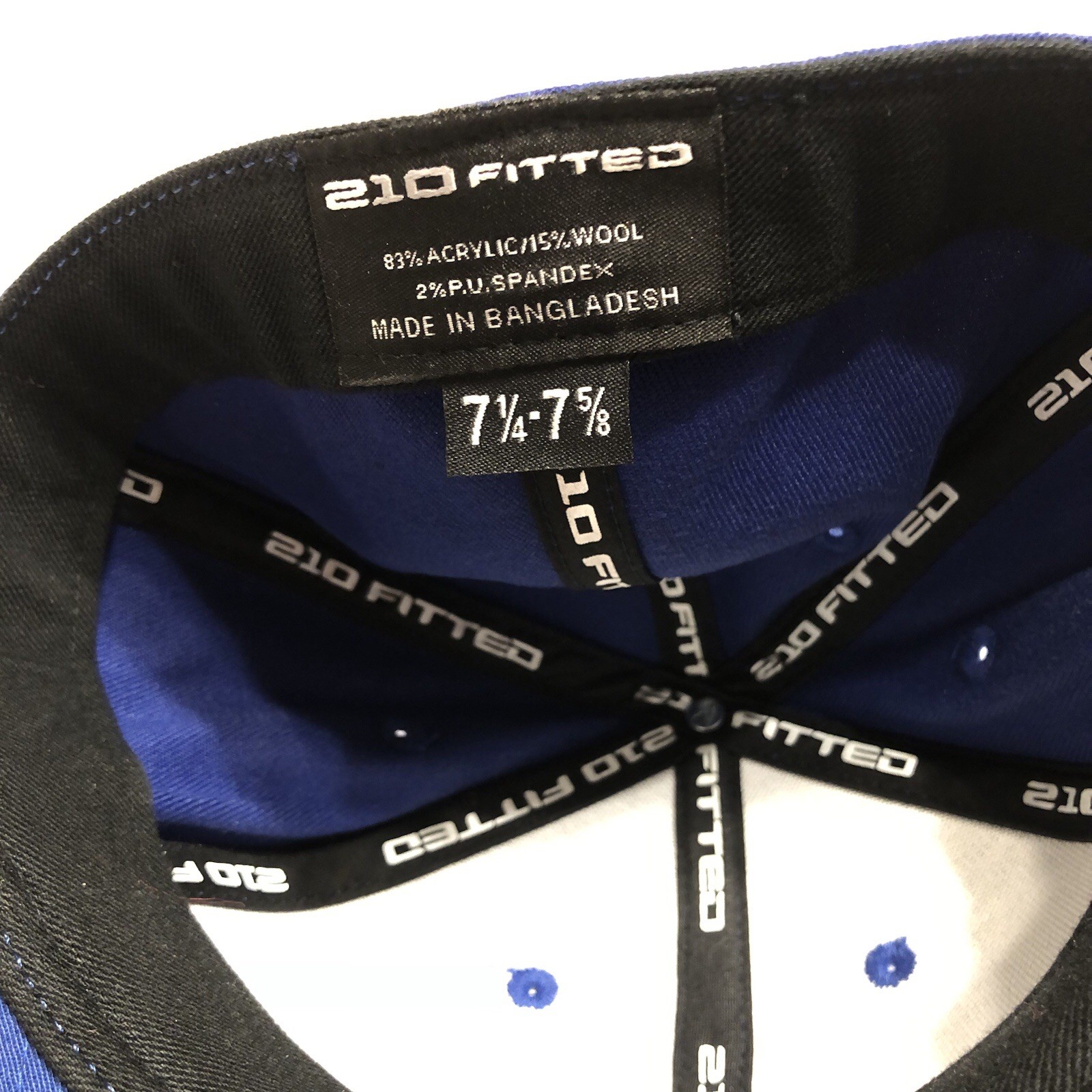 Ford F-150 Logo Embroidered Flexfit Tech Fitted Blue Cap Hat sz 7 1/4 – 7 5/8