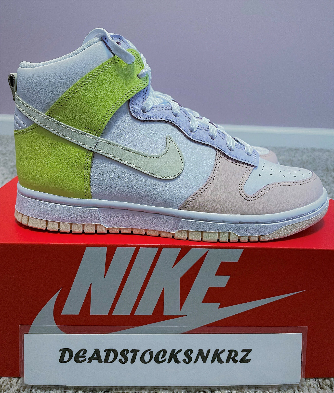 W Nike Dunk High Cashmere Lemon Twist DD1869 108 Unisex Adult Sizes