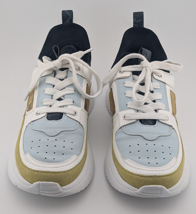 Calvin Klein Womens Ultra Neoprene Multicolor Lace-Up Sneaker Shoes Size 8M