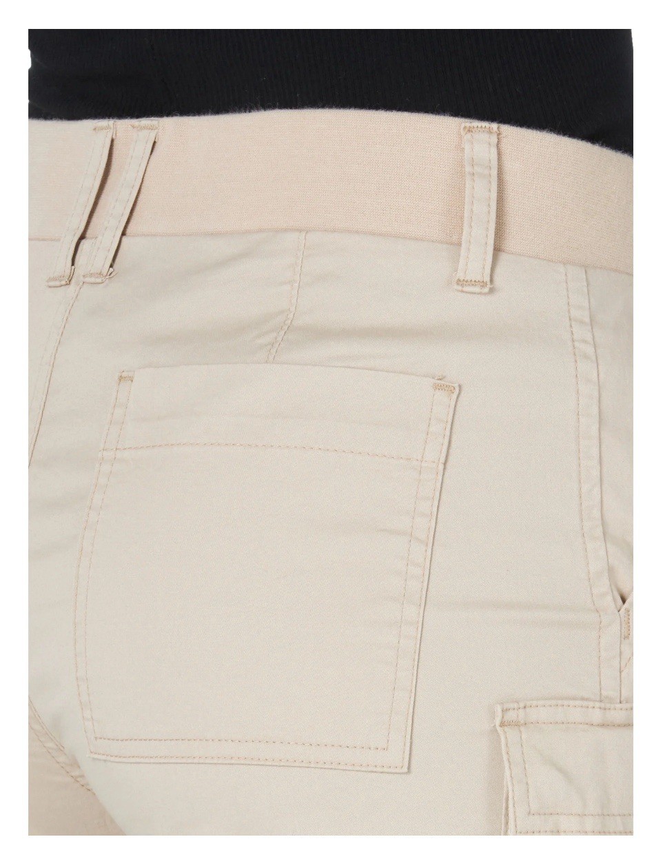 LEE Women’s 5” Cargo Shorts 18 M Regular Fit Midrise Comfort Waistband Tan