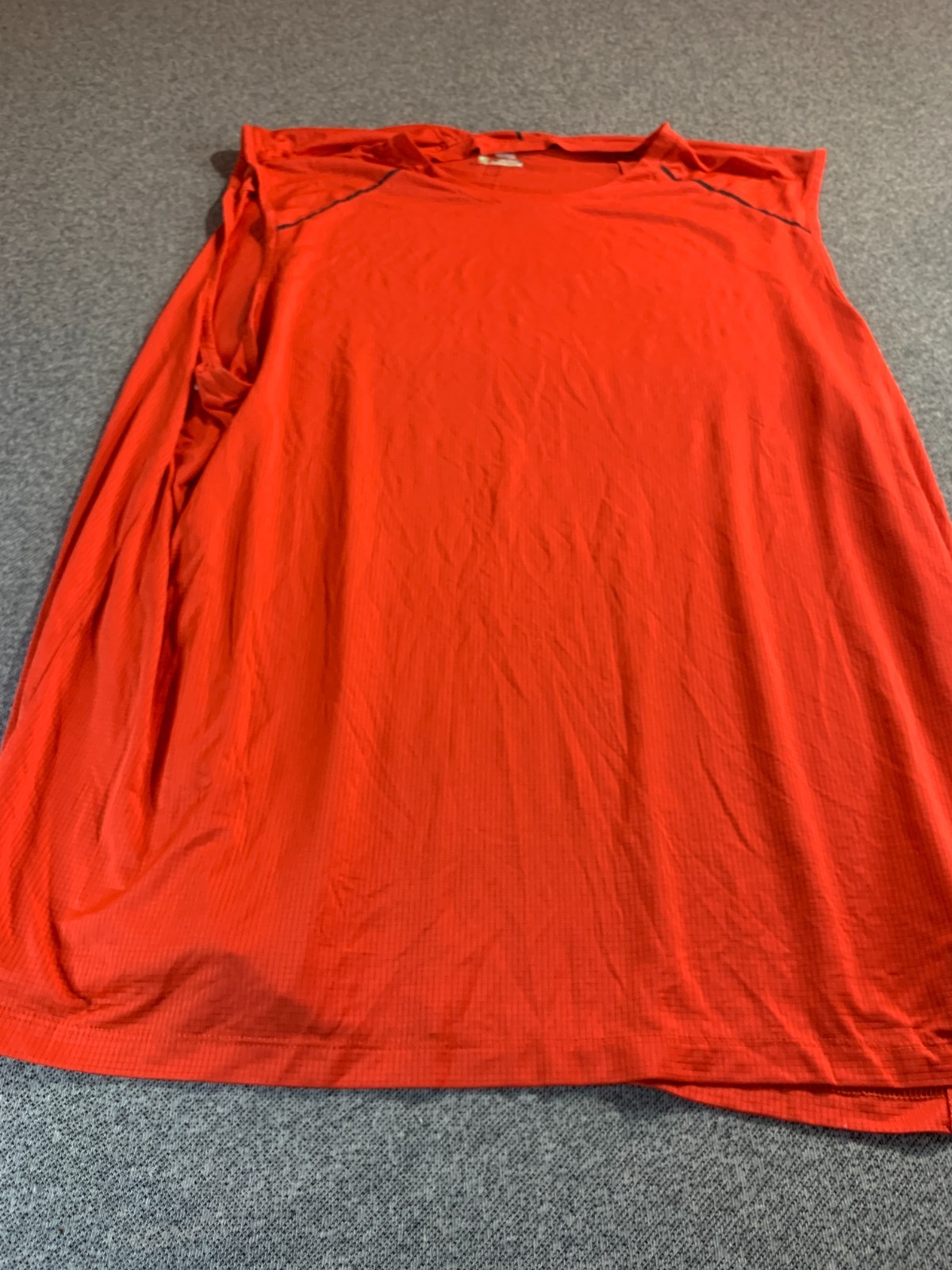 Russell Tank Top Mens XL Orange IntelliFresh Training Fit Dri-Power 360 Athletic