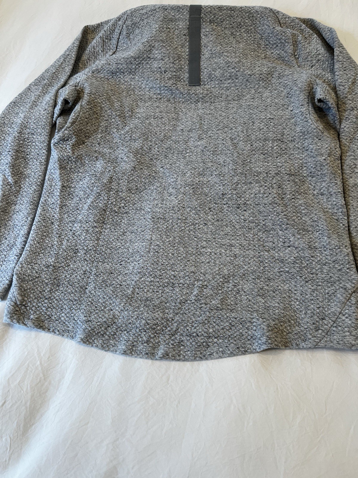 Lululemon at Ease Men’s Hoodie Small Textured Double Knit, Gray